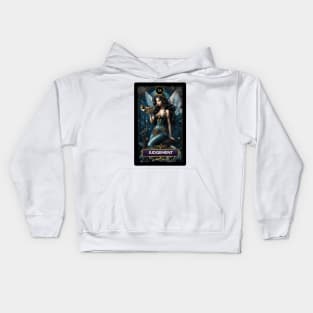 Judgement Card from The Mermaid Tarot Deck Kids Hoodie